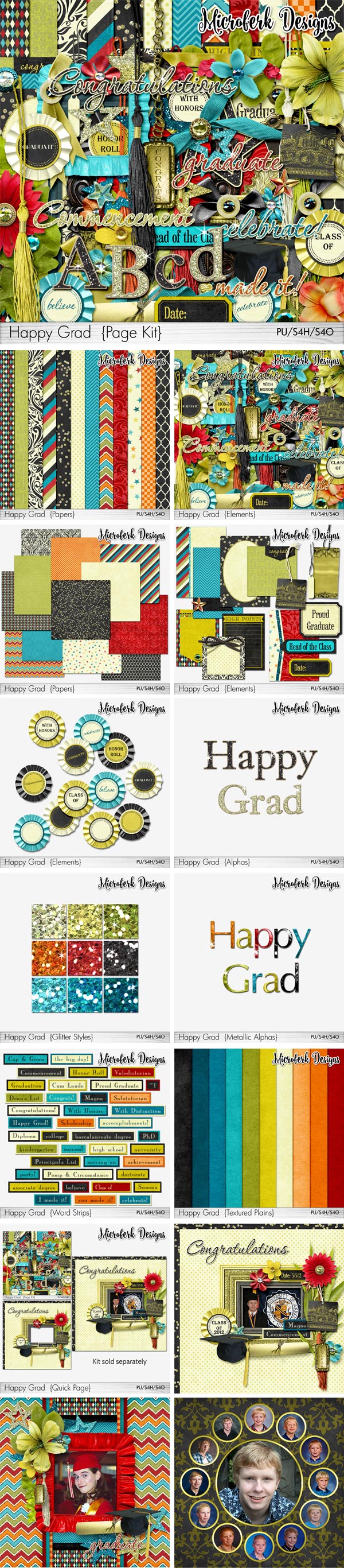 Happy Grad Page Kit