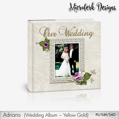 Adriana Wedding Album Yellow Gold Edition