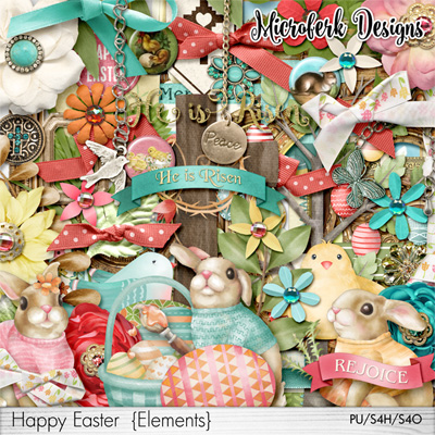 Happy Easter Elements