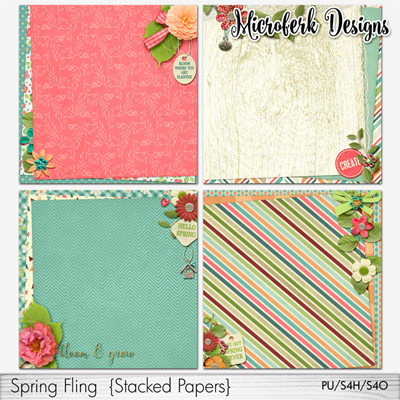 Spring Fling Stacked Papers