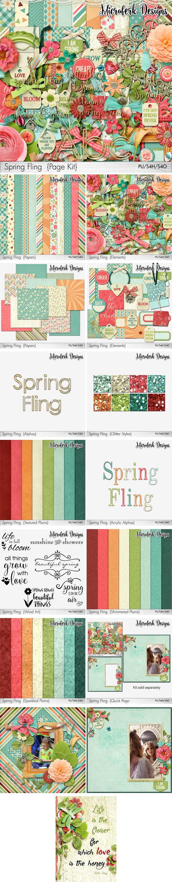 Spring Fling Page Kit